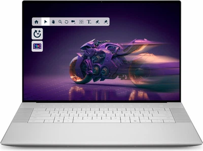 Ноутбук DELL 16 Premium (DA16250 ARLH 010), Intel Core Ultra 9 285H / 16.3" / Touch / OLED / 120 Гц / RAM 64 ГБ LPDDR5X / SSD 2 ТБ / Intel Arc Graphics 140T + RTX 5070 / Windows 11 Pro / Сріблястий
