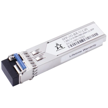 Модуль ALISTAR SFP-1G-BX-U-L20 для коммутаторов SFP 1G 1SM WDM LC 20KM TX1310/RX1550nm