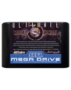 Игра Sega Mega Drive Ultimate Mortal Kombat 3 Europe Английская Версия Только Картридж Б/У