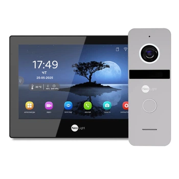 Комплект відеодомофону Neolight ALPHA Hybrid HD KIT B/Silver