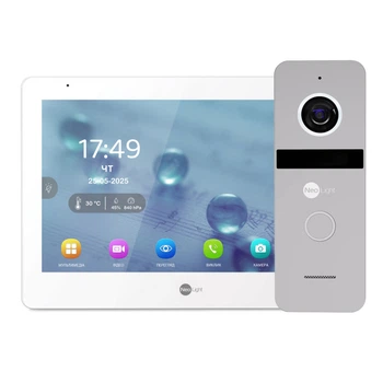 Комплект відеодомофону Neolight MEZZO Hybrid HD KIT Silver