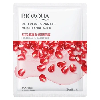 Тканевая маска для лица с экстрактом граната Bioaqua Pomegranate Moisturizing Mask, 25 г