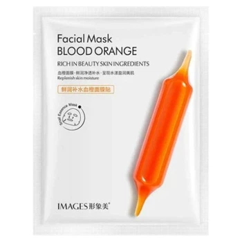 Тканевая маска для лица с экстрактом апельсина Юдзу Images Blood Orange Faciak Mask, 25 мл