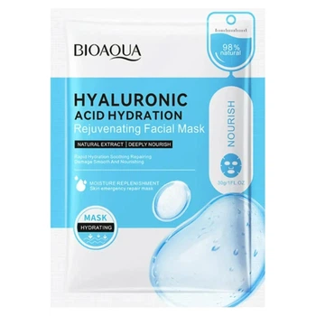 Тканевая маска для лица с экстактом гиалуроновой кислоты Bioaqua Hyaluronic Acid Hydrating Mask, 30 мл