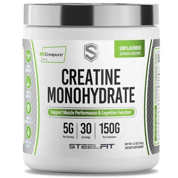 Креатин SteelFit Creapure Creatine Monohydrate, 150 г Без вкуса (креатин моногидрат)