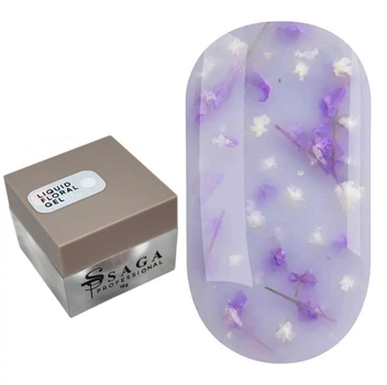 Жидкий гель SAGA Liquid Floral Gel №07 фиолетовые сухоцветы 15 мл