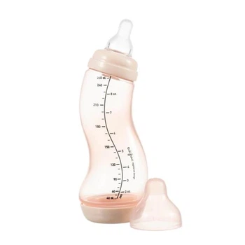 Антиколиковая бутылочка Difrax S-bottle Natural с силиконовой соской 250 мл розовый (706 Blossom)