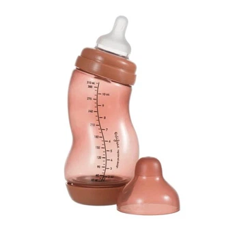 Антиколиковая бутылочка Difrax S-bottle Wide с силиконовой соской 310 мл коричневый (707 Brick)