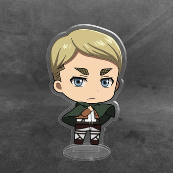 Акриловая коллекционная фигурка Чиби Chibi Атака титанов Эрвин Смит 10 см