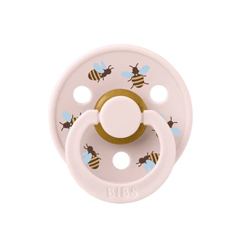 Соска пустушка Studio Colour 6-18 міс Latex Round (кругла) Bumblebee Friends – Petal