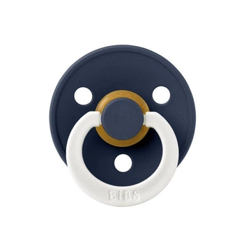 Соска пустушка Bibs Colour deep space Glow 0-6 міс round світиться в темряві