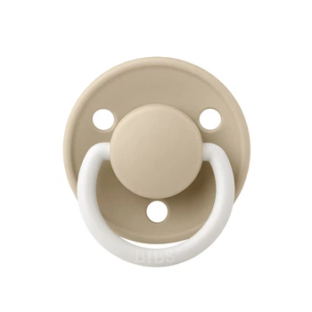 Соска пустушка Bibs De Lux Silicone Vanilla glow 0-36 міс силіконова нічна