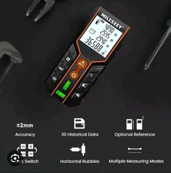 Далекомір, лазерна рулетка MILESEEY D2 - 100 м