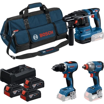 PRO Набір інструментів BOSCH Professional 18V: GSR 18V-65 + GDX 18V-285 + GBH 18V-22(0615A50093)