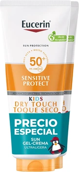 Набор солнцезащитных крем-гелей для детей Eucerin Sun Sensitive Protect Kids SPF50+ 2x200 мл (4005800389962)