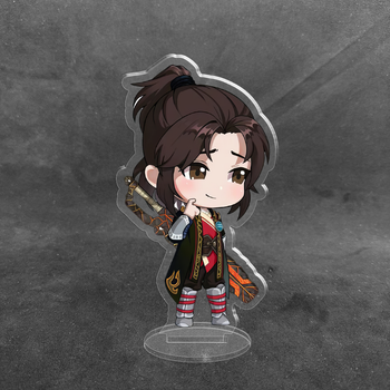 Акриловая коллекционная фигурка Chibi Аниме: Расколотая битвой синева небес Янь Сяо / Yan Xiao 1 10 cм
