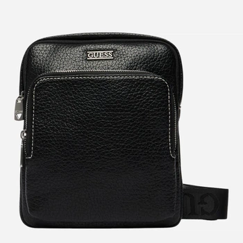 Сумка планшет через плечо мужская Guess Boston Crossbody Flat HMBOGS-P6223-BLA Black (7625826033044)