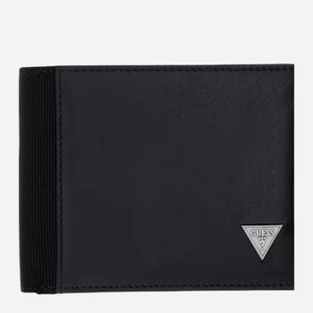 Портмоне чоловіче шкіряне Guess Berna Bifold M SMBEHN-LEA20-BLA Black (7621235332723)
