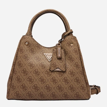 Сумка кросс-боди через плечо женская Guess Meridian Ii Sml Gfrnd Carryall HWSG69-74050-LTL Latte Logo (198659054953)