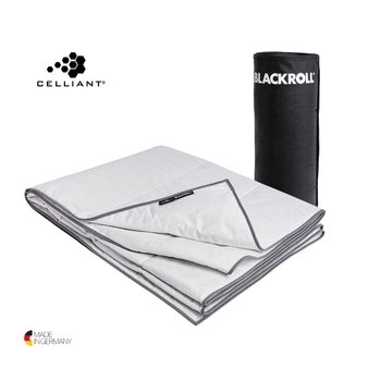 Літня ковдра для відновлення BLACKROLL® RECOVERY BLANKET SUMMER з волокнами CELLIANT® 135×200 см антиалергенна проти перегрівання