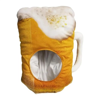 Плюшевая шапка Пивная кружка Beer Mug Hat для вечеринки, карнавала, Рождества и фотосессии