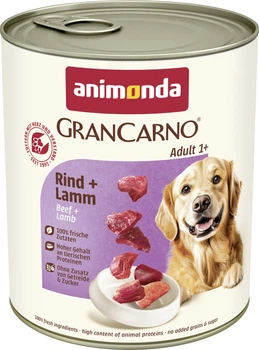 Вологий корм для собак Animonda Gran Carno Adult з яловичиною та ягням 800 г (4017721827423)