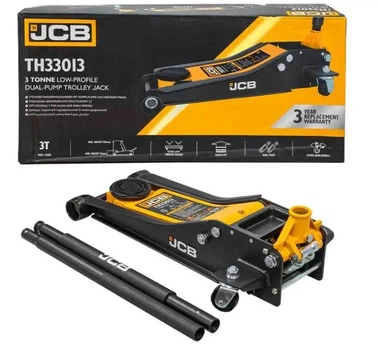 Домкрат підкатний гідравлічний низькопрофільний (75-505 мм) 3т JCB Tools JCB-TH33013