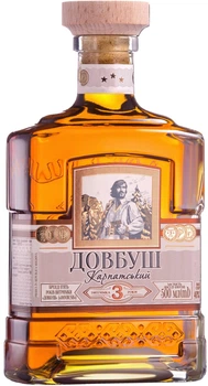Бренді Довбуш Карпатський 3* 0.5 л 40% (4823122204233H_4820183102911)