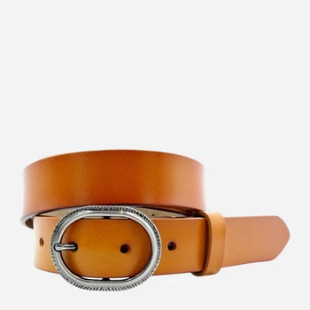Ремень женский из натуральной кожи Weatro zhin-kit-28k-0105 110 см Рыжий (3090423958)