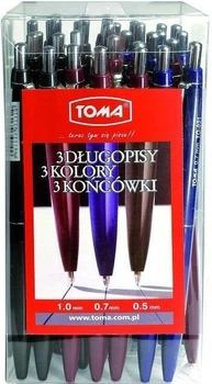 Набір кулькових ручок Toma Mix 07 мм 30 шт (5901133031020)