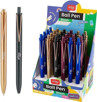 Набір гелевих ручок Easy Stationery Easy 07 мм 24 шт (5905339449450)