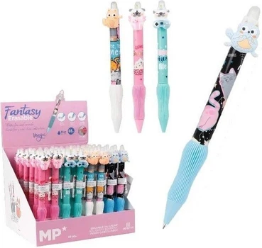 Zestaw długopisów ścieralnych Main Paper Fantasy Multicolour z motywem piesków i kotków 0.5 mm 48 szt (18435721012473)