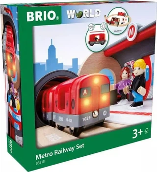 Zestaw startowy Brio Metro Railway Wooden Train Set 20 elementów (7312350335132)