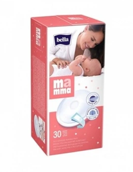 Лактаційні вкладки Bella Mamma, з липкою смужкою, 30 шт. (5900516272234)