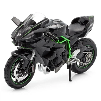 Колекційний мотоцикл Kawasaki Ninja H2R Масштабна модель 1:12 Чорний