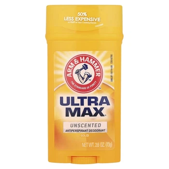 Arm & Hammer, UltraMax, твердий дезодорант-антиперспірант для чоловіків, без запаху, 73 г