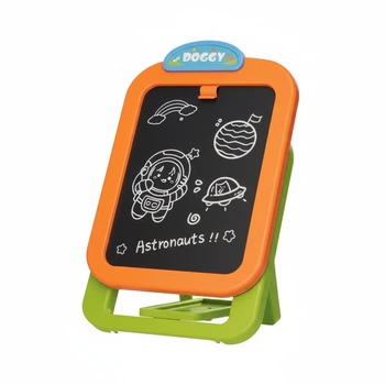 Дитячий магнітний мольберт для малювання Magnetic Drawing Board 2-в-1 з крейдою, маркерами та магнітами 3+