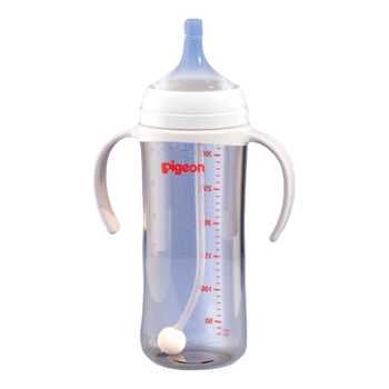 Бутылочка для кормления Pigeon Natural Weaning PPSU Gravity Ball с двойными ручками 330 мл (AA253)
