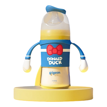 Пляшечка Pigeon PPSU Disney з подвійною ручкою 240 мл з соскою M (AA267)