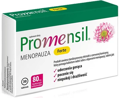 Екстракт червоної конюшини QPharma Promensil Forte 30 таблеток (5060216564067)