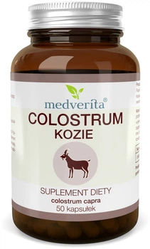 Colostrum Medverita Colostrum kozie 500 mg 50 kapsułek (5903686581137)