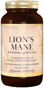 Ekstrakt z owocników soplówki jeżowatej ASEPTA Lion’s Mane 530 mg 100 kapsułek (5904734577935)