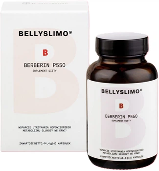 Ekstrakt z korzenia berberysu Pharmaverum Bellyslimo Berberin P550 60 kapsułek (5906970536080)