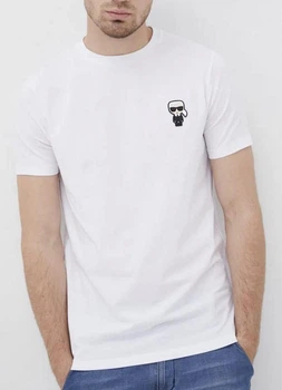 Мужская футболка Karl Lagerfeld, белый, XS (MCF000032)