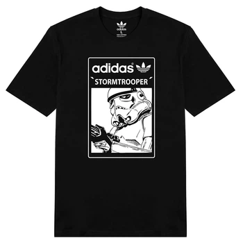 Мужская футболка Adidas, черный, XL (ADF03)