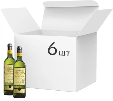 Упаковка вина Casa Veche Pinot Gris біле сухе 0.75 л х 6 шт (14840042006041)