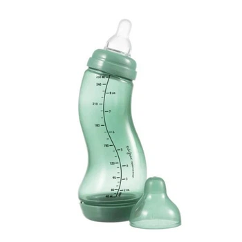 Антиколькова пляшечка Difrax S-bottle Natural Trend із силіконовою соскою 250 мл зелений (706T Sage) 5249353