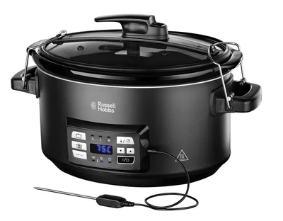 Мультиварка Russell Hobbs Sous Vide, 350Вт, 6.5л чаша, електронне управління, 2 термометри, вакуумний упаковщик, нержавіюча сталь.