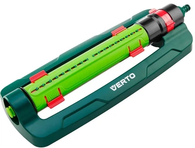 Ороситель дождевой Verto, маятниковый, 1/2"-3/4", 18 форсунок, с возможностью настройки диапазона и ширины полива.