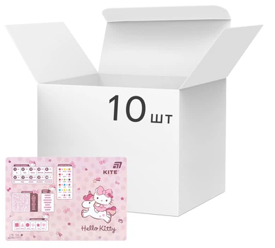 Упаковка подкладок настольных Kite Hello Kitty 29х42.5 см х 10 шт (HK26-207)